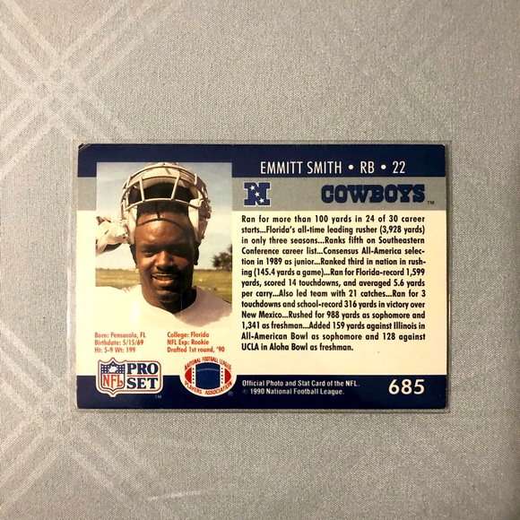 Emmitt Smith Rookie Card - Picture 2 of 2